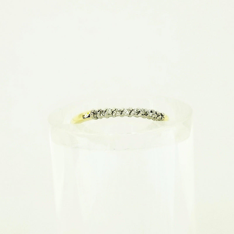 9 kt Yellow Gold Diamond Half-Eternity Ring - Cape Diamond Exchange