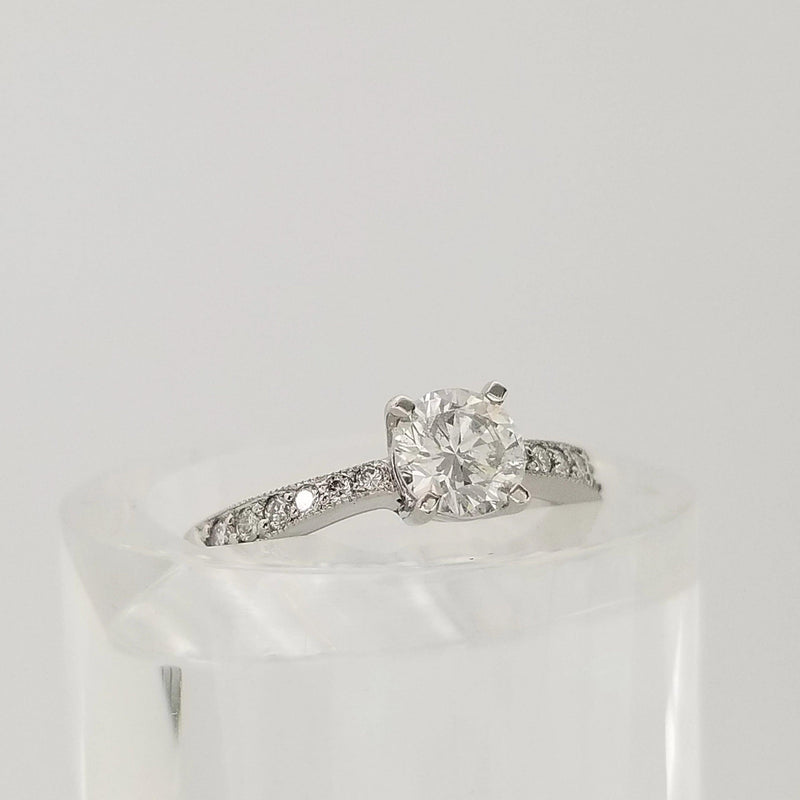 Platinum Diamond Four-Claw Engagement Ring - Cape Diamond Exchange