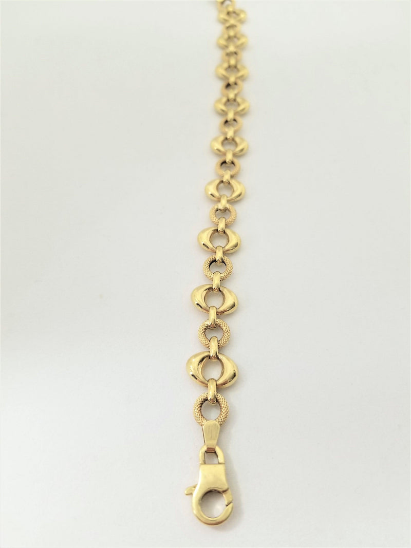 18 kt Yellow Gold Bracelet Two Links - Cape Diamond Exchange