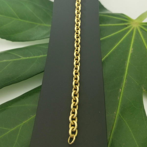 18kt Yellow Gold Anchor Link  Bracelet - Cape Diamond Exchange