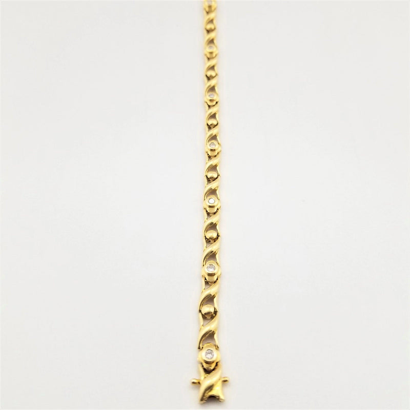 18 kt Yellow Gold Tennis Bracelet - Cape Diamond Exchange