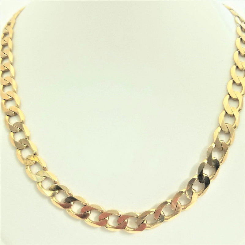 9kt Yellow Gold Curb Link Chain - Cape Diamond Exchange