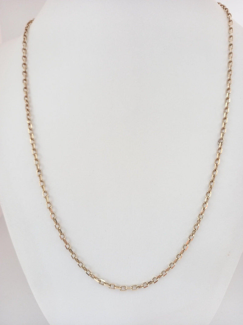 9karat Yellow Gold Cable Link Chain-Cape Diamond Exchange 