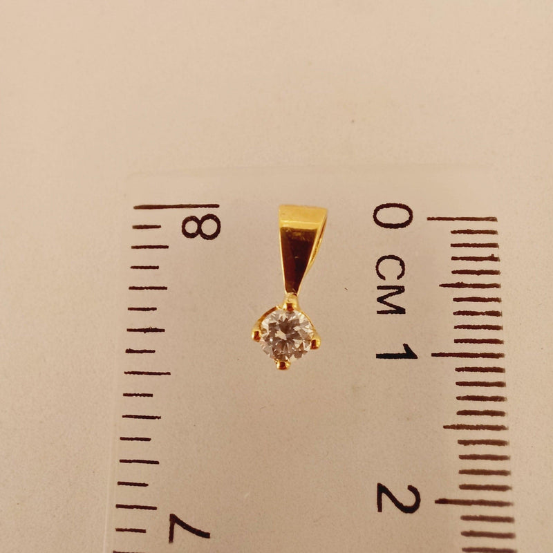 0.17ct Diamond Pendant with measurement - cape diamond exchange