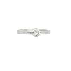 18 kt White Gold Engagement Ring - Cape Diamond Exchange