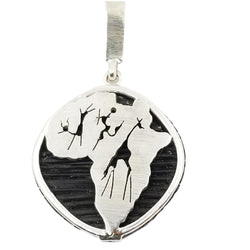 Silver Pendant with Elephant Hair - Cape Diamond Exchange