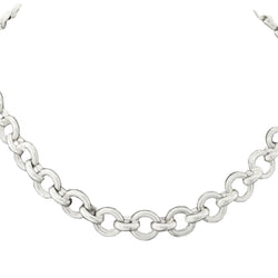 Silver Rolo-Link Necklace - Cape Diamond Exchange