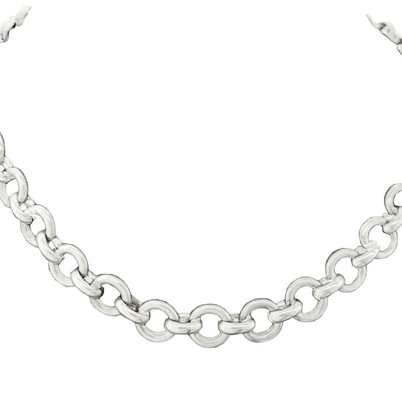 Silver Rolo-Link Necklace - Cape Diamond Exchange