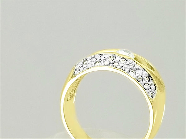 9 kt Yellow Gold Cubic Zircon Ring - Cape Diamond Exchange