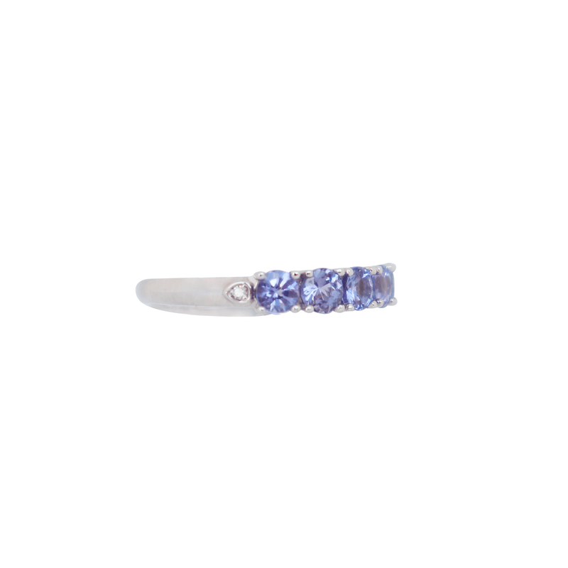 Half Eternity with Tanzanites and Diamonds - Cape Diamond Exchange