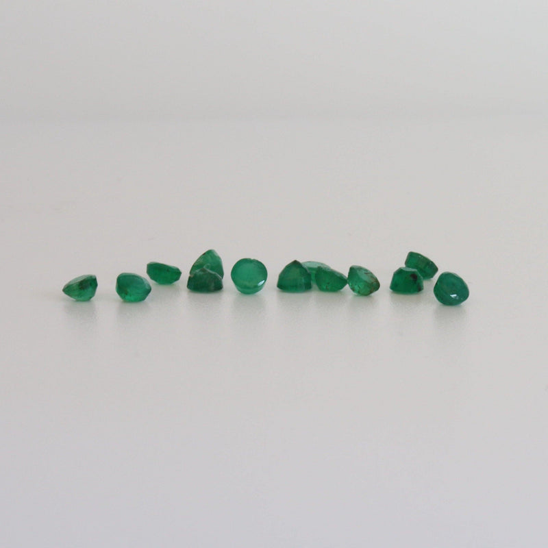 3.2mm Round Emerald Stones - cape diamond exchange