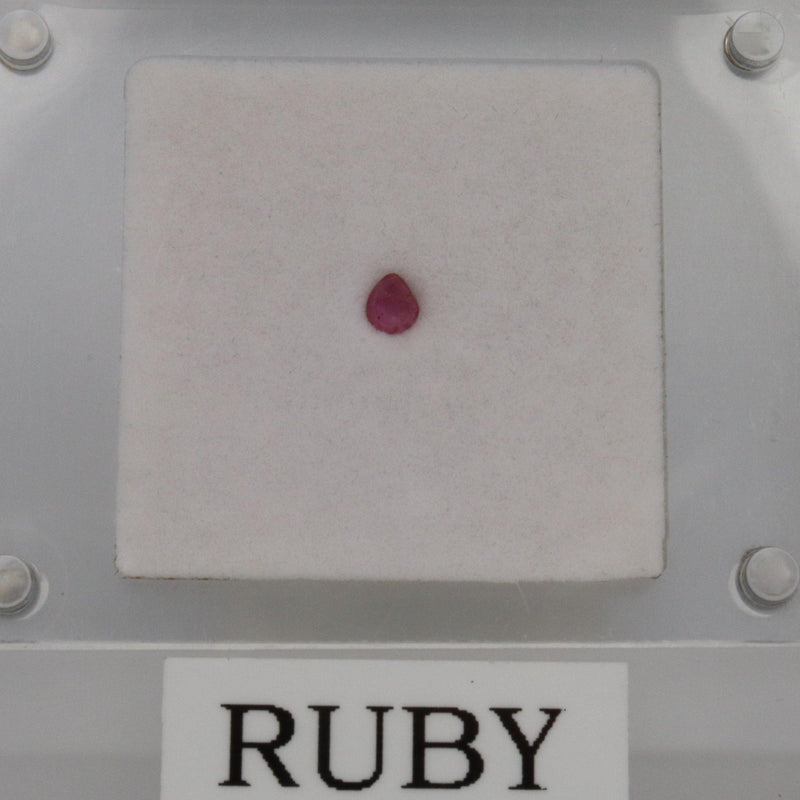 3.2mm x 2.8mm Pear Ruby Stone - cape diamond exchange