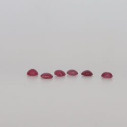 3.6-3.7mm Ruby Cabochon Stone - cape diamond exchange