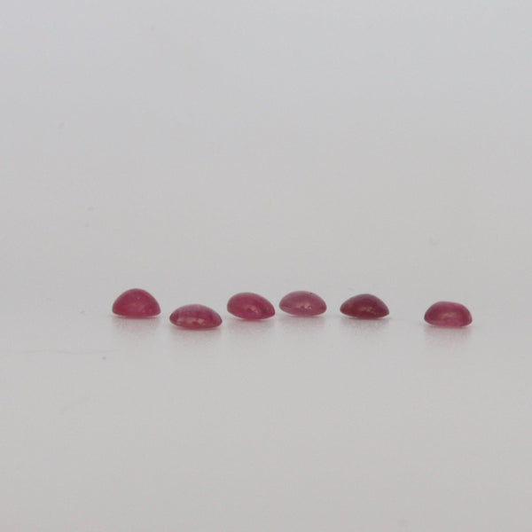 3.6-3.7mm Ruby Cabochon Stone - cape diamond exchange