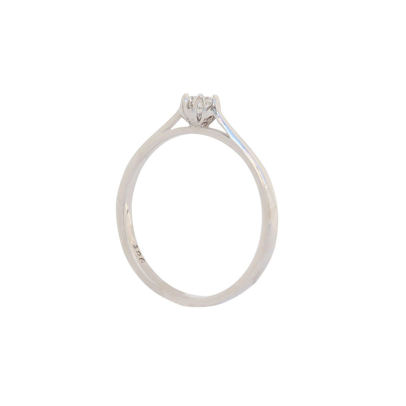 White Gold Diamond Engagement Ring - cape diamond exchange