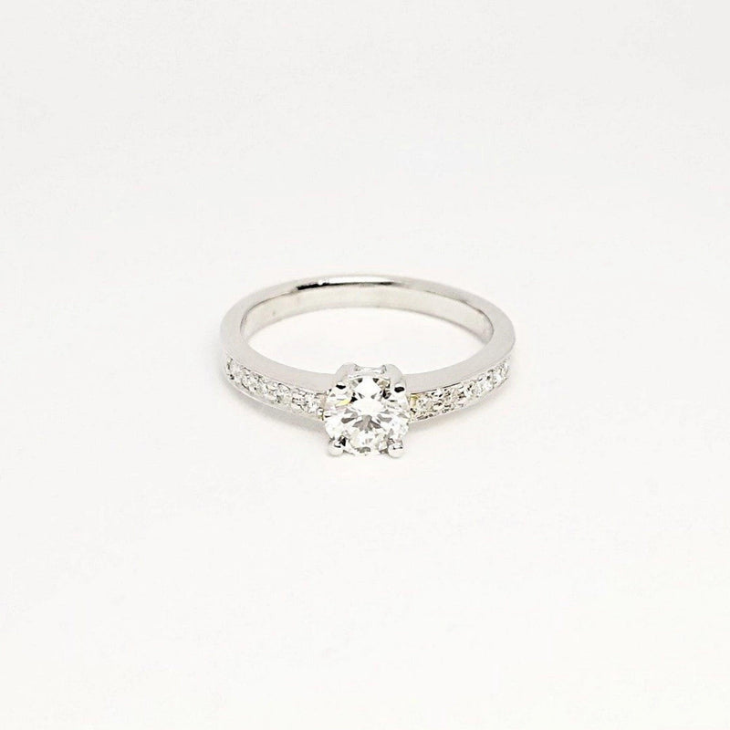 9kt White Gold Perfect Engagement Ring - Cape Diamond Exchange