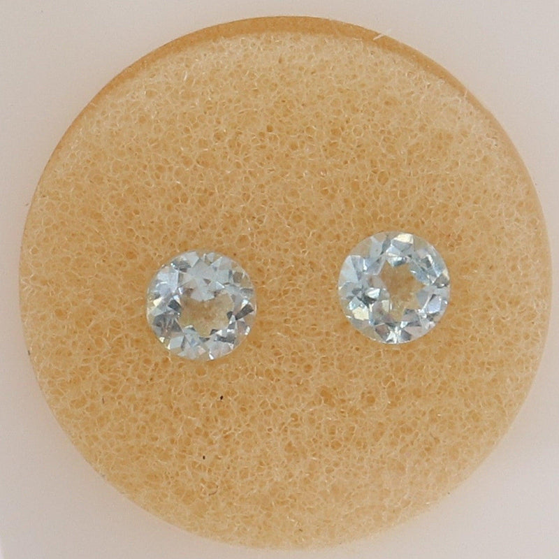 4.1mm Round Sky Blue Topaz Stone - cape diamond exchange