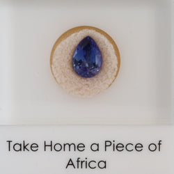 4.29ct Pear Tanzanite Stone with certificate - cape diamond exchange