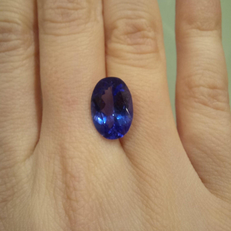 4.97ct Oval Tanzanite Stone with E.G.L Certificate - cape diamond exchange