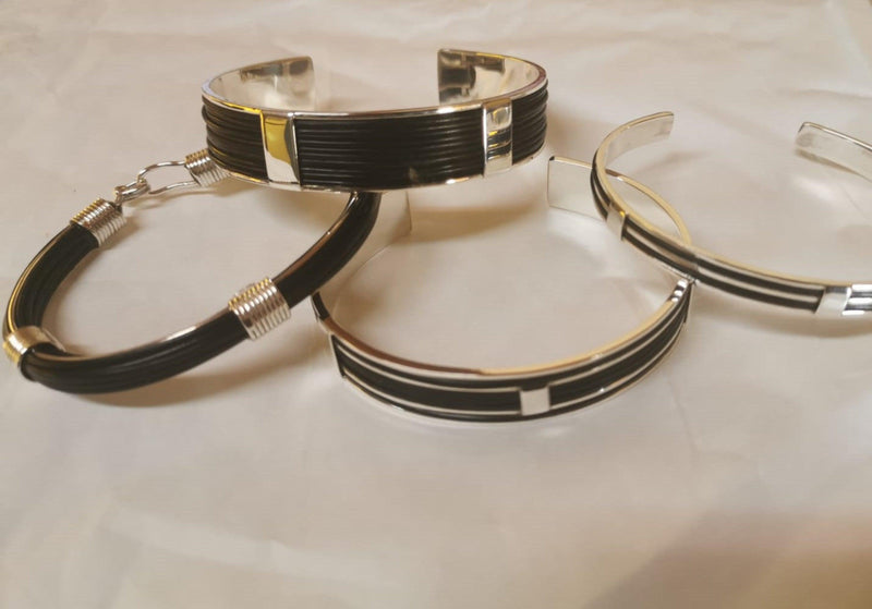 Selection of Elephant hair bangles - cape diamond exchange