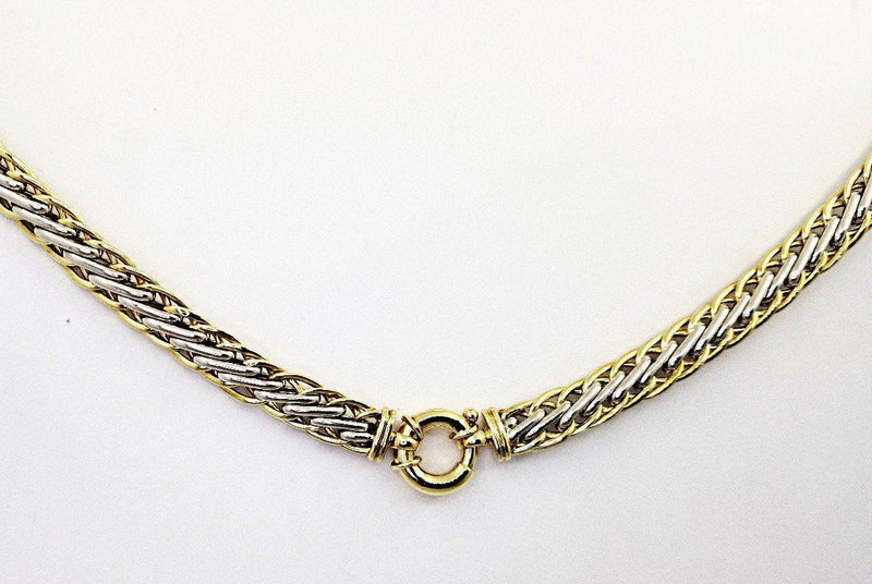 9 kt Yellow and White Gold Necklace with Signorettin Clasp - Cape Diamond Exchange