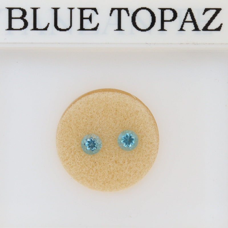 4mm Round Swiss Blue Topaz Stone - cape diamond exchange