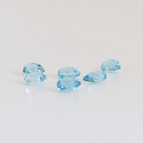 4mmx3mm Sky Blue topaz Pear Shape Stone - cape diamond exchange