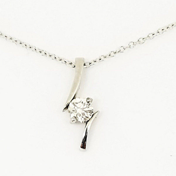 Platinum and Diamond Pendant - Cape Diamond Exchange