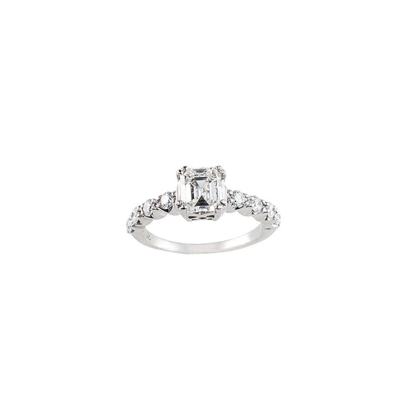 Asscher Cut Diamond Engagement Ring