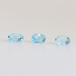 5mmx7mm-5.2mmx7.2mm Oval Swiss Blue Topaz Stone - cape diamond exchange