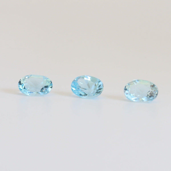 5mmx7mm-5.2mmx7.2mm Oval Swiss Blue Topaz Stone - cape diamond exchange