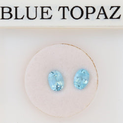 5mmx7mm Sky Blue Oval Topaz Stone - cape diamond exchange