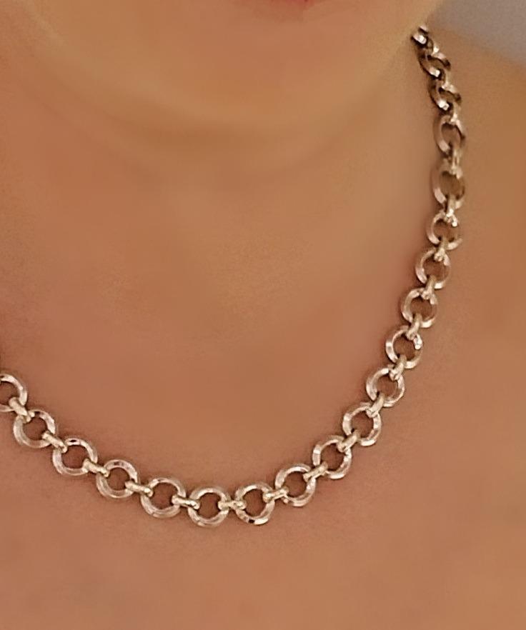 9 kt White and Yellow gold necklace - Cape Diamond Exchange
