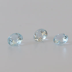 7mm Sky Blue Round Topaz Stone - cape diamond exchange