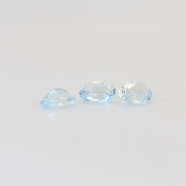 8.1mmx6.1mm Sky Blue Oval Topaz Stone - cape diamond exchange