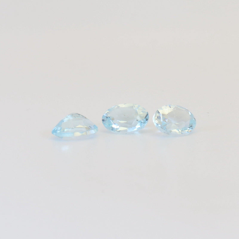 8.1mmx6.1mm Sky Blue Oval Topaz Stone - cape diamond exchange