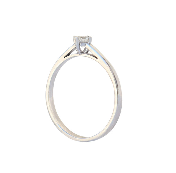 White Gold Four Claw Engagement Ring - cape diamond exchange