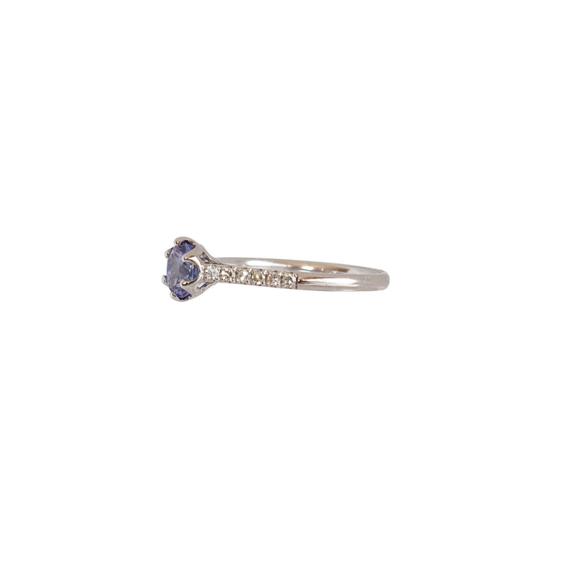 Tanzanite stone in a crown setting in 9kt gold