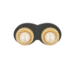 Yellow Gold Pearl Earrings - Cape Diamond Exchange
