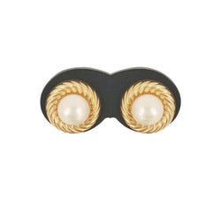 Yellow Gold Pearl Earrings - Cape Diamond Exchange