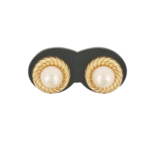 Yellow Gold Pearl Earrings - Cape Diamond Exchange