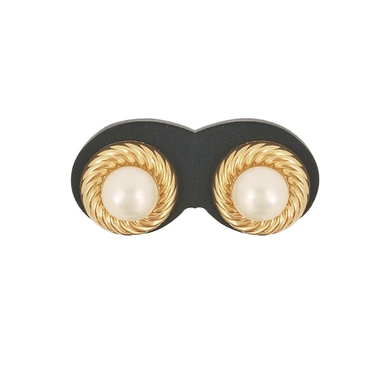 Yellow Gold Pearl Earrings - Cape Diamond Exchange