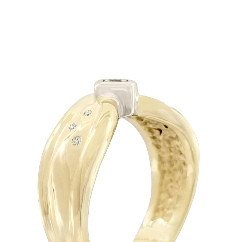 9 kt Yellow Gold Cubic Zircon Ring - Cape Diamond Exchange