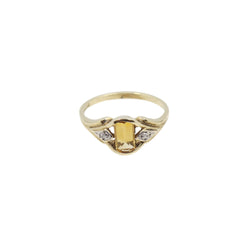 Yellow Gold Citrine Ring Cape Diamond Exchange in St. George's Mall