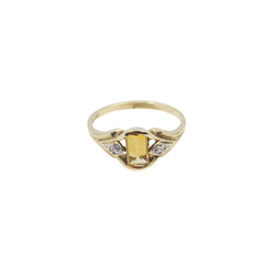 Yellow Gold Citrine Ring Cape Diamond Exchange in St. George's Mall