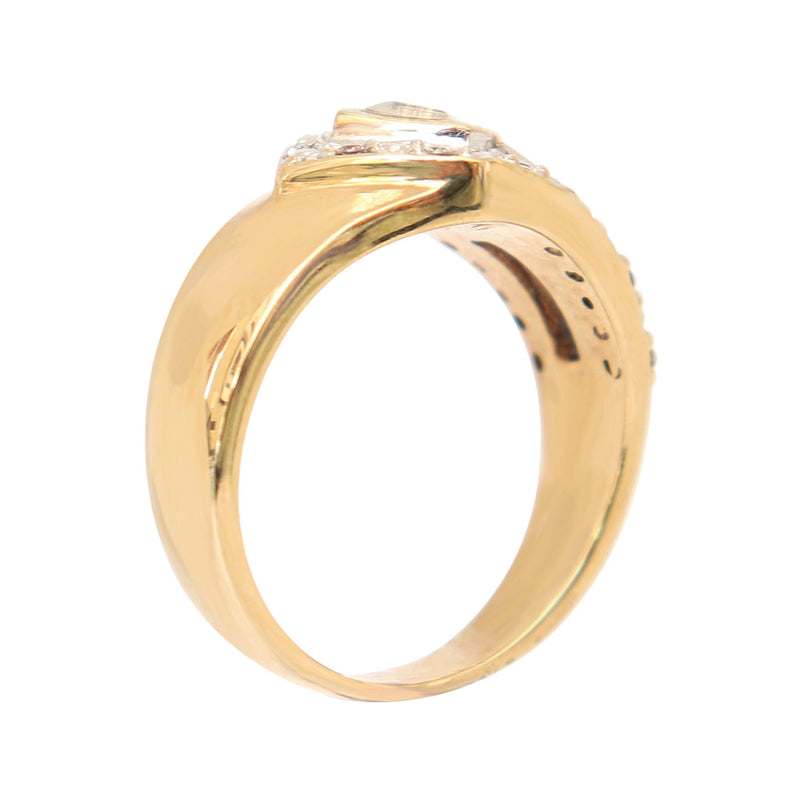 9 kt Yellow Gold Cubic Zirconia Ring