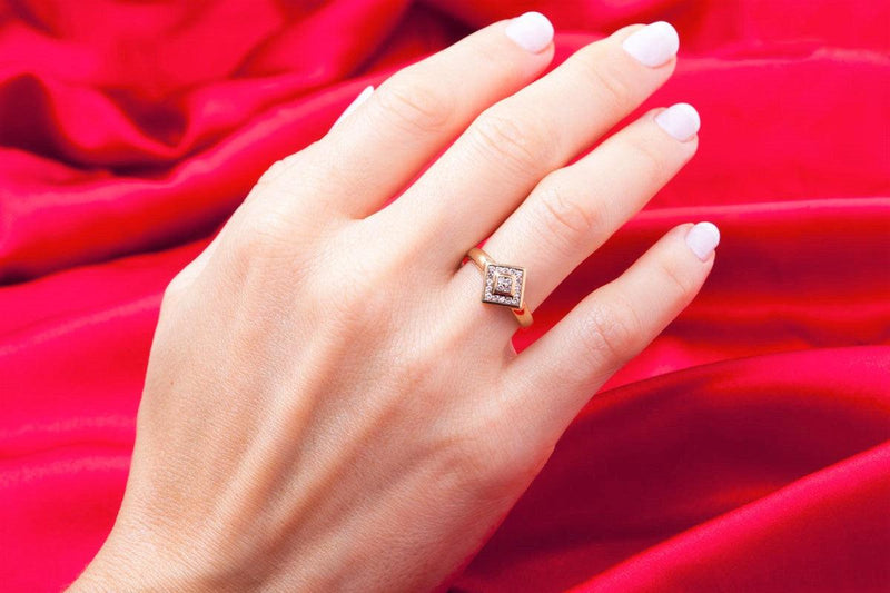 Square-Formed Diamond Ring - Cape Diamond Exchange