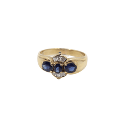 Sapphires and Baguettes Ring