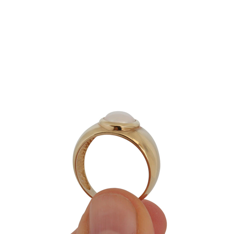 9 kt Yellow Gold and Mabe Pearl Ring