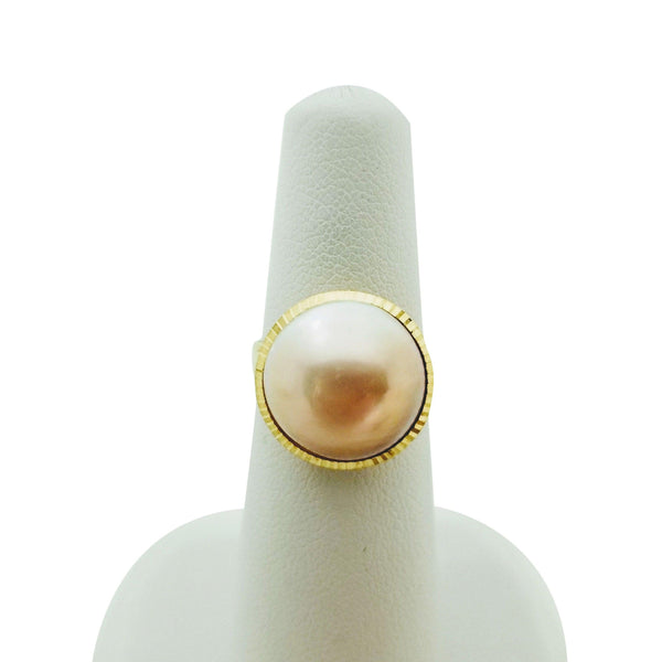 Pink Mabe Pearl Ring - Cape Diamond Exchange